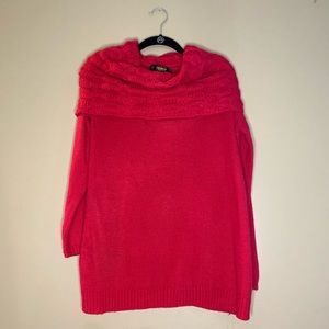 Cowl neck sweater tunic